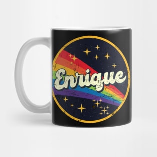 Enrique // Rainbow In Space Vintage Grunge-Style Mug